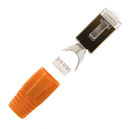 SeKi 10x Netzwerkstecker Orange CAT 7 6A RJ45 LAN Netzwerk Crimp Stecker Knickschutz SeKi 10x Netzwerkstecker Orange CAT 7 6A RJ45 LAN Netzwerk Crimp Stecker Knickschutz von SeKi
