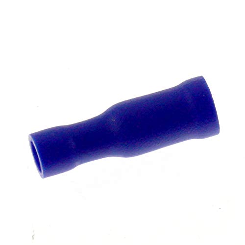 SeKi 14002 blau 25 x Rundsteckhülsen 2,5 mm² Stift-Ø: 4-isoliert Kabelschuh, 1,5-2,5mm² von SeKi