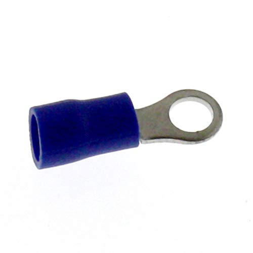 25 x SeKi Ringkabelschuhe 1,5-2,5mm², M4 blau isoliert Ringschuhe Kabelschuhe von SeKi