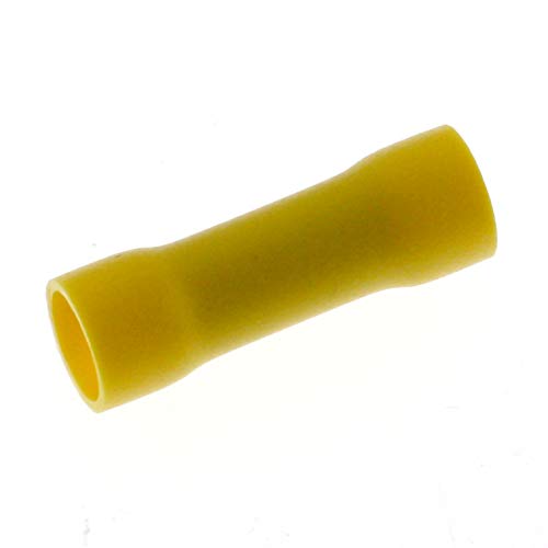 SeKi 14168 gelb 25 x Stoßverbinder 4-6mm², PVC isoliert Quetschverbinder, 4,0-6,0mm² von SeKi