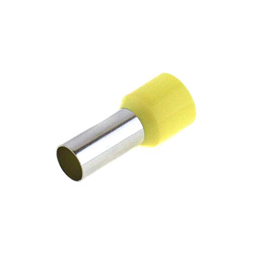 SeKi 50 Stk. Aderendhülsen isoliert Kabel Endhülsen 25mm² Profiqualität, gelb von SeKi