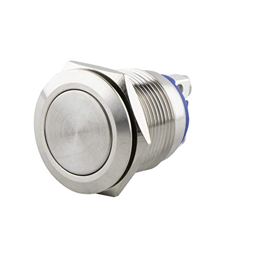 SeKi Edelstahl Drucktaster Ø16mm tastend flacher Kopfform Schraubanschluss; Klingeltaster SeKi Edelstahl Drucktaster Ø16mm tastend flacher Kopfform Schraubanschluss; Klingeltaster von SeKi