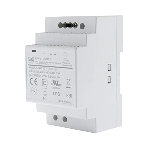 SeKi Hutschienen-Netzteil H-60-24 - 24V - 2,5A - 60W DIN Rail - DIN Schienen Netzteil SeKi Hutschienen-Netzteil H-60-24 - 24V - 2,5A - 60W DIN Rail - DIN Schienen Netzteil von SeKi