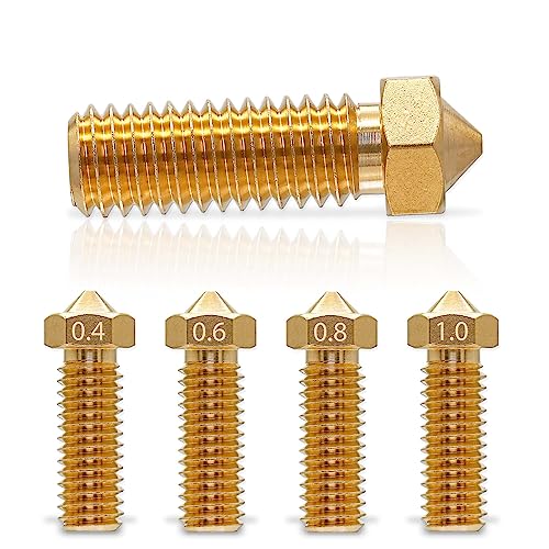10x 1.0mm Sea 3D Volcano Düse 3D Drucker für Anycubic Kobra, Nozzle für Anycubic Vyper von Sea 3D