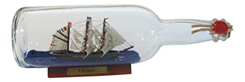 Sea-Club Flaschenschiff - Rickmer Rickmers Buddelschiff Glas/Holz/Messing B=29cm von Sea-Club