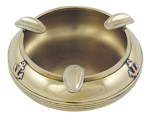 Sea-Club Aschenbecher Ascher Messing Ø=8cm Maritime Dekoration von Sea-Club