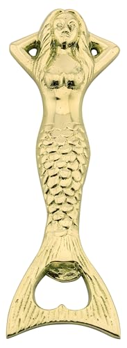 Sea-Club Flaschenöffner - Meerjungfrau Kapselheber Messing 5x14cm von Sea-Club