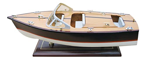 Sea-Club Italienisches Sportboot Modellschiff Holz 35x14cm Maritime Dekoration von Sea-Club