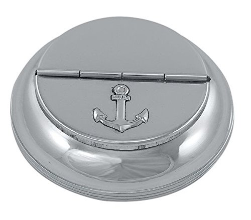 Sea-Club Klappaschenbecher Aschenbecher Ascher Silber vernickelt Ø 10cm von Sea-Club