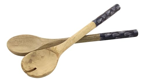 Sea-Club Salat-Besteck - Segelboote, Mango-Holz emailliert, L: 30cm, Set/2 Sea-Club Salat-Besteck - Segelboote, Mango-Holz emailliert, L: 30cm, Set/2 von Sea-Club