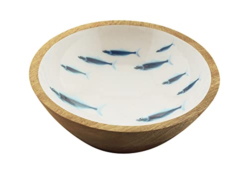 Sea-Club Schale - Fische, Mango-Holz emailliert, ø 20cm, H: 7,5cm von Sea-Club