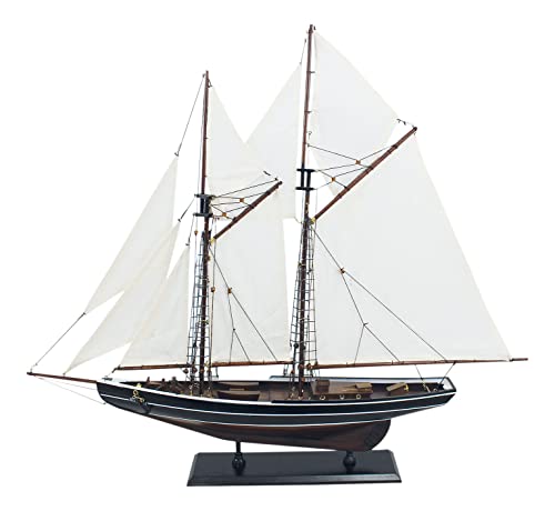 Sea-Club Segel-Yacht - Bluenose Modellschiff Holz 74x66cm Maritime Dekoration von Sea-Club