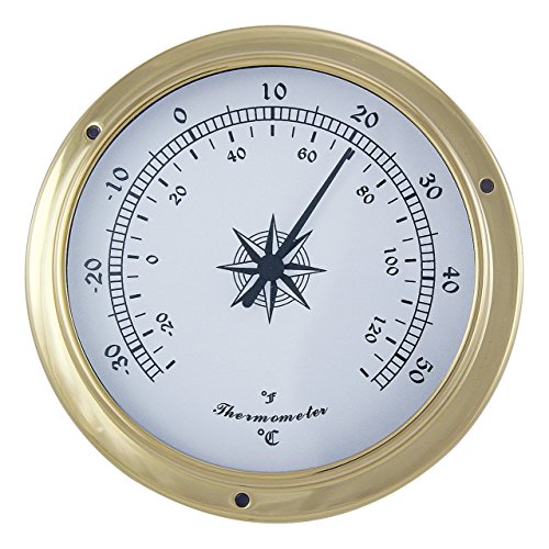Sea-Club Thermometer Nautik Messing Ø=12cm Maritime Dekoration von Sea-Club
