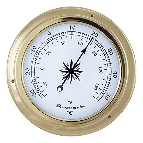 Sea-Club Thermometer Nautik Messing Ø=15cm Maritime Dekoration von Sea-Club