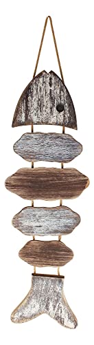 Sea-Club Wand-Deko - Fisch Wanddeko Holz/Metall 20x75cm Maritime Dekoration von Sea-Club