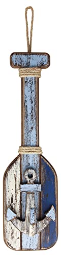 Sea-Club Wand-Deko - Paddel mit Haken Wanddeko Holz 11x47cm Maritime Dekoration von Sea-Club