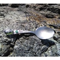 Baby Löffel Sea Glass Bc Jade Bead Silber Wire Wrapped Winthrop Silberplatte - Kostenloser Versand in Nordamerika von SeaDangles