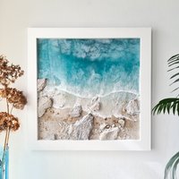 Original Ozean Kunst. Meeresharz Maritime Strand Malerei. Kleine Welle von SeaOnTheWall