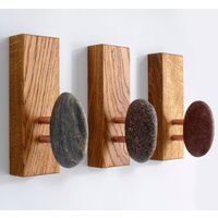 3 Stück Badezimmer Haken Und Kleiderbügel - Wandgarderobe Mit Strandsteinen Dekorative Garderobenhaken An Der Wand von SeaStoneCrafts