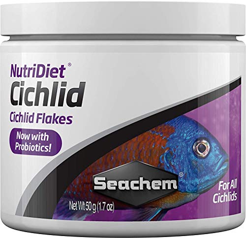 Seachem NutriDiet Buntbarsch-Flocken, 50 g, mit Probiotika von Seachem