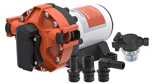 LIGHTEU® Seaflo 56A Pumpe mit variabler Drehzahl DC 12 V 5,0 GPM 4,8 Bar Selbstansaugende Membranpumpe für ATV-Sprüher, Solarwassersystem von Seaflo