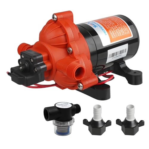 LIGHTEU SEAFLO DC Membranpumpe – 12 V, 3,0 GPM, 45 PSI mit automatischem Schalter von Seaflo