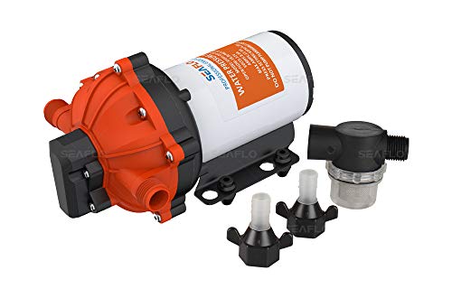 Seaflo 12 Volt Hochdruck-Wasserpumpe 18,9 l/min 5,0 GPM 60 PSI mit automatischem Schalter für Marine Wohnmobil Boot Automotive von Seaflo