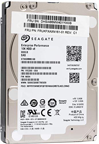 Seagate ST900MM0168 6,35 cm (2,5 Zoll) 900 GB 128 MB Cache SAS Festplatte – Metallic von Seagate