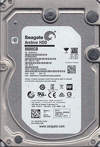 Seagate Archive HDD v2 8TB SATA 6Gb/s 128MB Cache 3,5" interne Bare Drive mit SMR Technologie (ST8000AS0022) von Seagate