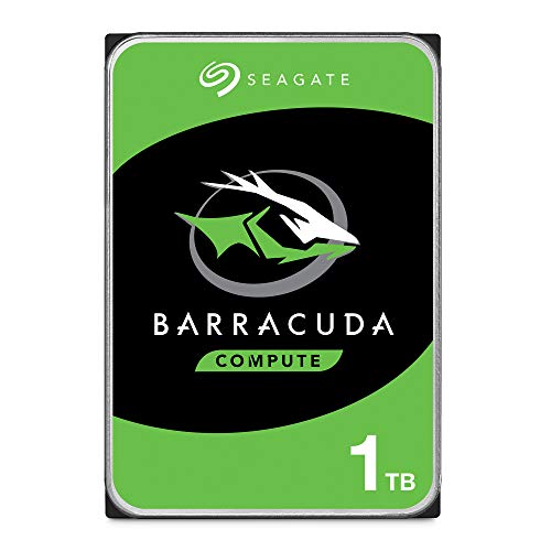 Seagate Barracuda 1 TB interne Festplatte HDD, 3.5 Zoll, 7200 U/Min, 64 MB Cache, SATA 6 Gb/s, silber, FFP, Modellnr.: ST1000DMZ14 von Seagate