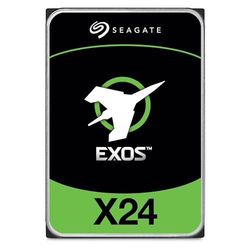 Seagate Exos X24 ST24000NM007H Enterprise Interne Festplatte, 24 TB, 12 GB/s SAS, 7200 U/min, 2,5 m MTBF von Seagate