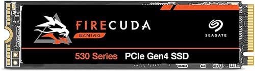 Seagate FireCuda 530 NVMe SSD 1TB, für PS5/PC, M.2 PCIe Gen4 ×4 NVMe 1.4, bis zu 7.300 MB/s, 3D-TLC-NAND, 640 TBW, 3 Jahre Rescue Service Modellnr.: ZP1000GM3A013 von Seagate