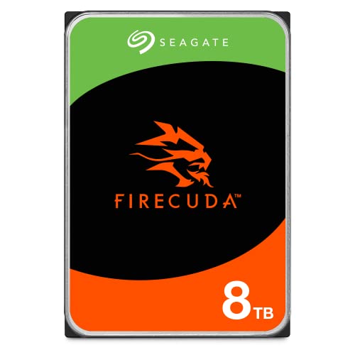 Seagate FireCuda HDD 8TB, Interne Festplatte HDD, 3.5 Zoll, 7200 U/Min, CMR, 256 MB Cache, SATA 6GB/s, silber, inkl. Data Rescue Service (ST8000DXZ01) von Seagate