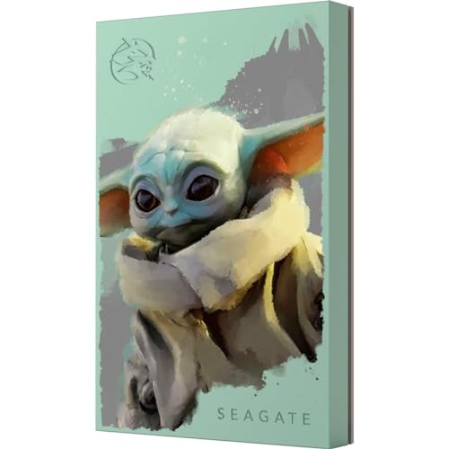 Seagate FireCuda 2TB tragbare externe Festplatte, kompatibel mit PS4, PS5, Xbox One/Series, PC, Star Wars Edition Grogu, USB 3.2, inkl. 3 Jahre Rescue Service (STKL2000404) von Seagate