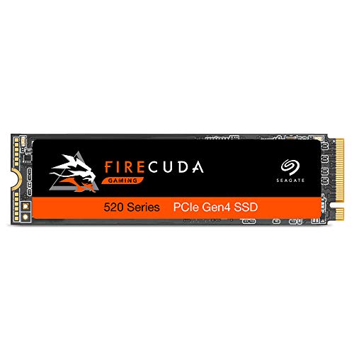 Seagate FireCuda 520, NVMe PCIe X4 Gen4 SSD, 1TB, NVMe 1,3, m.2 2280 NVMe, PCIe X4 Gen4, bis zu 5000 MB/s, schwarz, inkl. 3 Jahre Rescue Service, Modellnr.: ZP1000GM3A002 von Seagate