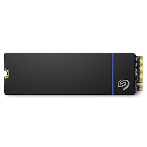 Seagate Game Drive M.2 SSD 1TB, interne Solid State Drive für PS5, PCIe der 4. Gen., NVMe 1.4, bis zu 7300 MB/s mit Kühlkörper, 3 Jahre Rescue Service, Modellnr.: ZP1000GP3A2001 von Seagate