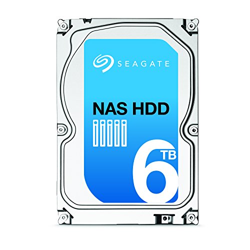 Seagate NAS HDD - 6 TB - interne Festplatte, ST6000VN0021 (3,5 Zoll), 5900rpm, 128 MB Cache, SATA III für NAS-Betrieb von Seagate
