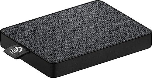 Seagate One Touch SSD, tragbare externe SSD 500GB, 2.5 Zoll, USB 3.0, PC & Mac, schwarz, inkl. 3 Jahre Rescue Service, Modellnr.: STJE500400 von Seagate