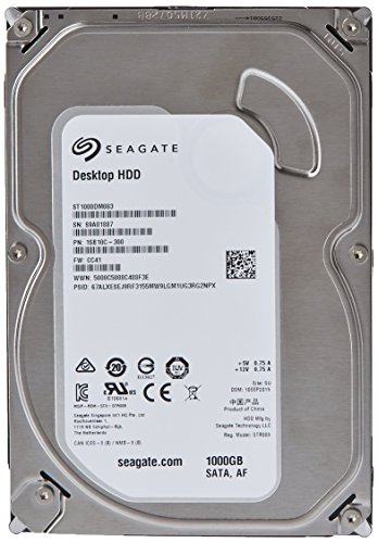 Seagate ST4000DM000 Festplatte (4 TB, SATA, 6 Gbit/s, 64 MB Cache, 8,9 cm (3,5 Zoll), intern, Zertifiziert, generalüberholt) 1TB von Seagate