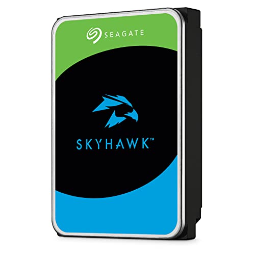 Seagate SkyHawk interne Festplatte 12TB HDD,für Videoaufnahme mit bis zu 64 Kameras, 3.5 Zoll, 256 MB Cache, SATA 6GB/s, silber, bulk, inkl. 3 Jahre Rescue Service, Modellnr.: ST12000VX0008 von Seagate