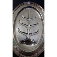 Meriden Silver Plate Co. Großer Baum Des Lebens, Fleischplatte, Hergestellt in Den Usa Vintage Platter 1930Er Jahre, New England Silberschmiede Meriden Silver Plate Co. Großer Baum Des Lebens, Fleischplatte, Hergestellt in Den Usa Vintage Platter 1930Er Jahre, New England Silberschmiede von SeaglassVintageFinds