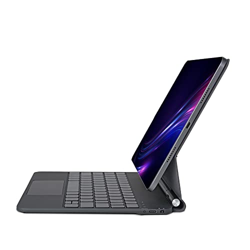 Seagtigau Magic Keyboard Case für iPad Pro 13-Zoll (M4) 2024, Magnetische Keyboard Case mit Multi-Touch Trackpad, Hintergrundbeleuchtung, Komfortables Tippen QWERTZ (Schwarz, Für Pro 13 M4 2024) von Seagtigau