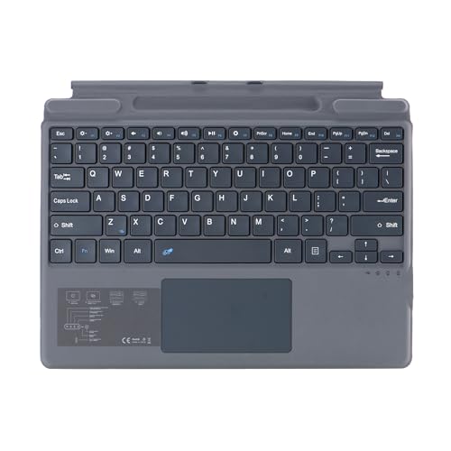 Seagtigau QWERTY Layout Tastatur für Microsoft Surface Pro 11,Pro 10,Pro 9,Pro 8,Pro X,13 Zoll, Bluetooch Type Cover mit Multi-Touch Trackpad, Hintergrundbeleuchtung, Ultra Silm (Grau Ohne Backlight) Seagtigau QWERTY Layout Tastatur für Microsoft Surface Pro 11,Pro 10,Pro 9,Pro 8,Pro X,13 Zoll, Bluetooch Type Cover mit Multi-Touch Trackpad, Hintergrundbeleuchtung, Ultra Silm (Grau Ohne Backlight) von Seagtigau