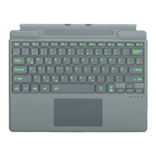 Seagtigau QWERTZ-Tastatur für Microsoft Surface Pro 13 Zoll, Kompatibel mit Surface Pro 13" Copilot+ PC(11th Edition) / Pro 11 / Pro 10 / Pro 9 / Pro 8 / Pro X, Bluetooth Type Cover, Trackpad, Backlit von Seagtigau