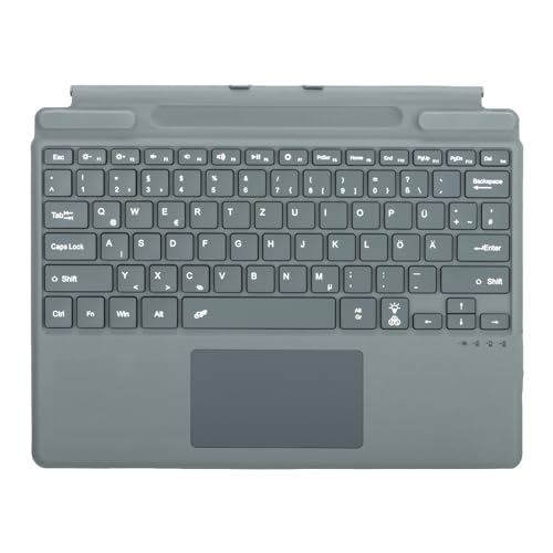 Seagtigau QWERTZ-Tastatur für Microsoft Surface Pro 13 Zoll, Kompatibel mit Surface Pro 13" Copilot+ PC(11th Edition) / Pro 11 / Pro 10 / Pro 9 / Pro 8 / Pro X, Bluetooth Type Cover, Trackpad von Seagtigau