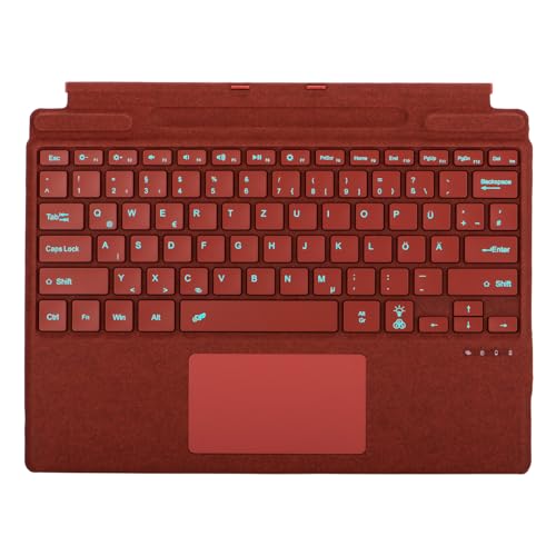 Seagtigau QWERTZ-Tastatur für Microsoft Surface Pro 13 Zoll, Kompatibel mit Surface Pro 13" Copilot+ PC(11th Edition) / Pro 11 / Pro 10 / Pro 9 / Pro 8 / Pro X, Bluetooth Type Cover, Trackpad, Backlit von Seagtigau