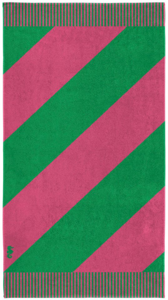 Seahorse Strandtuch Colorblock Stripe, gewebte Ware (Packung, 1-St), Trendy summer design in eye-catching color combination von Seahorse
