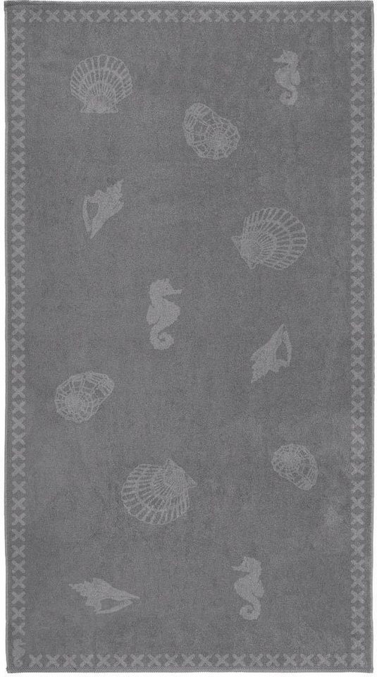 Seahorse Strandtuch Shells, Jacquard-Velours (1-St), mit Meeres Motiven von Seahorse