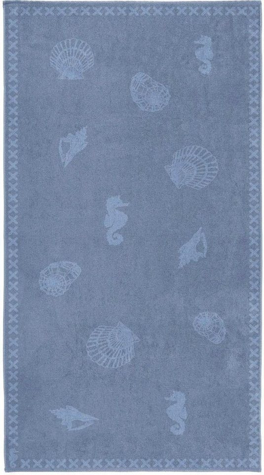 Seahorse Strandtuch Shells, Jacquard-Velours (1-St), mit Meeres Motiven von Seahorse