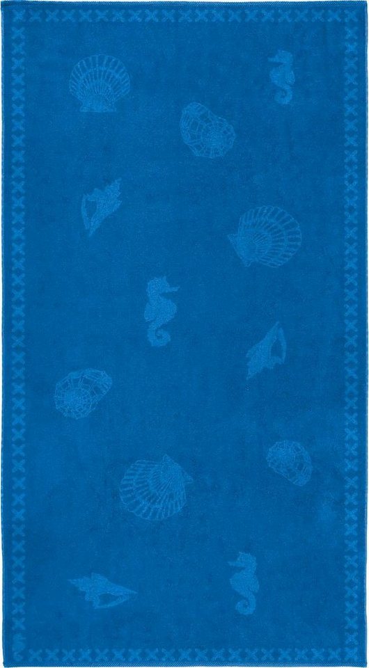 Seahorse Strandtuch Shells, Jacquard-Velours (1-St), mit Meeres Motiven von Seahorse